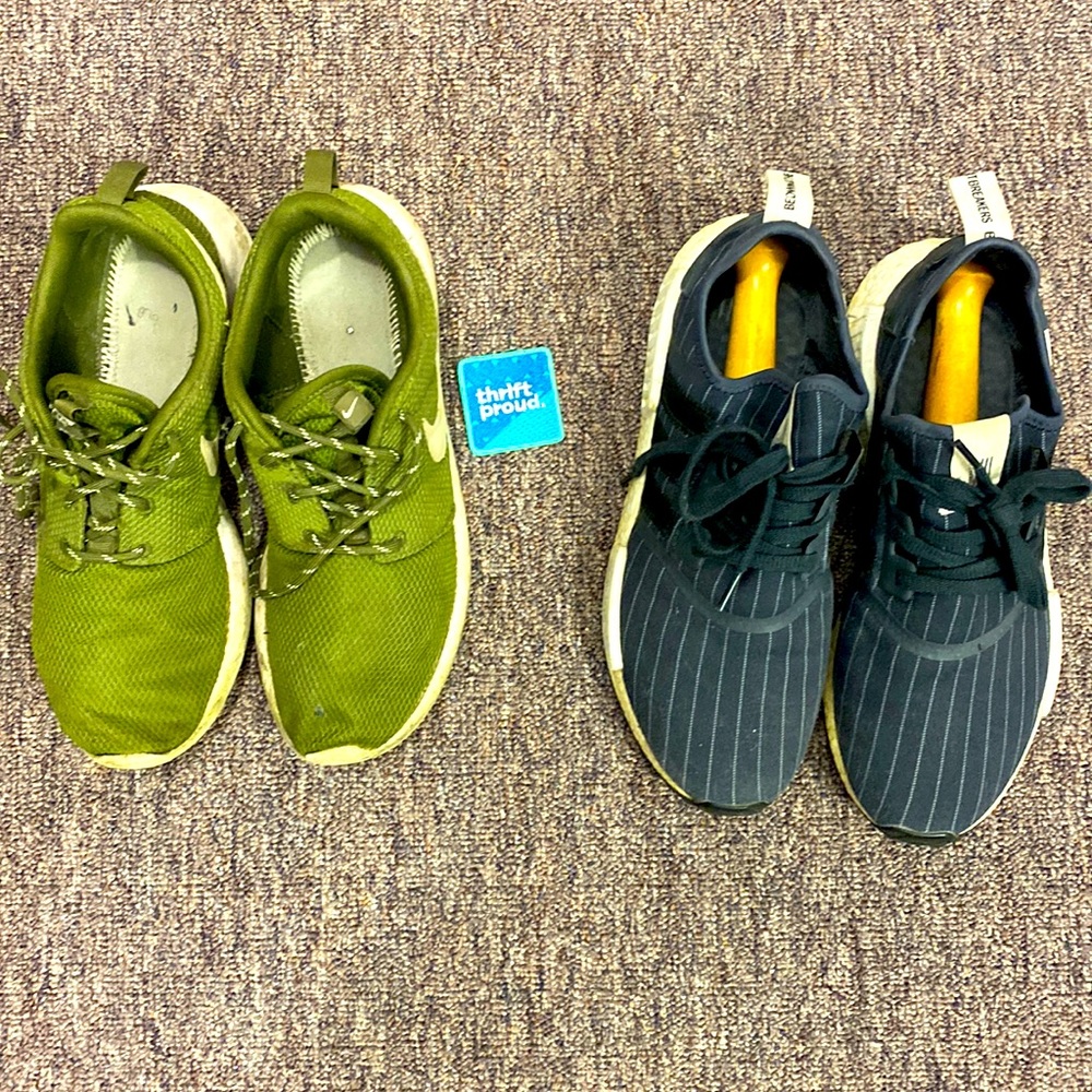 Adidas Originals NMD by BEDWIN & THE HEARTBREAKERS -10.5 and Nike Roshe Green-10